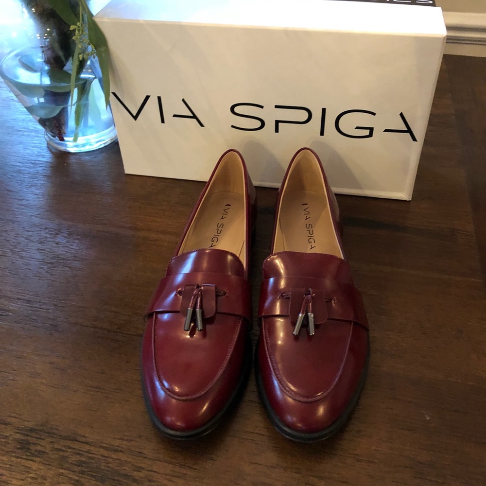 Via spiga Bordeaux loafers